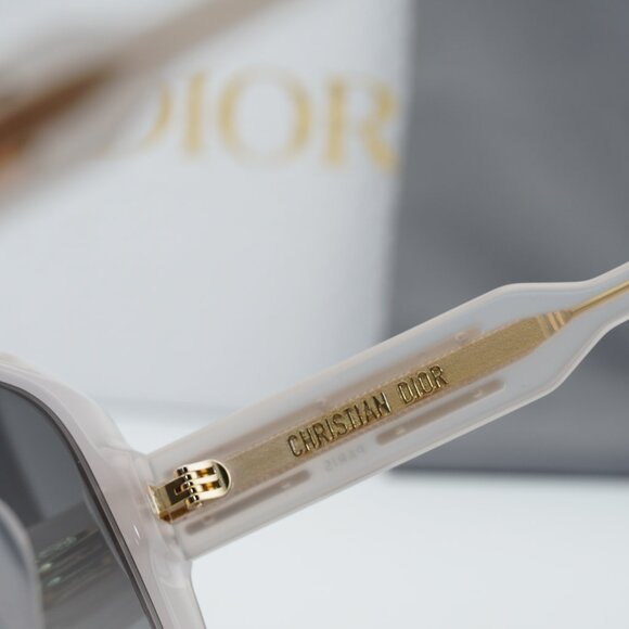 Dior DIORSIGNATURE S11F 78A1 Square Sunglasses - Brown/Grey